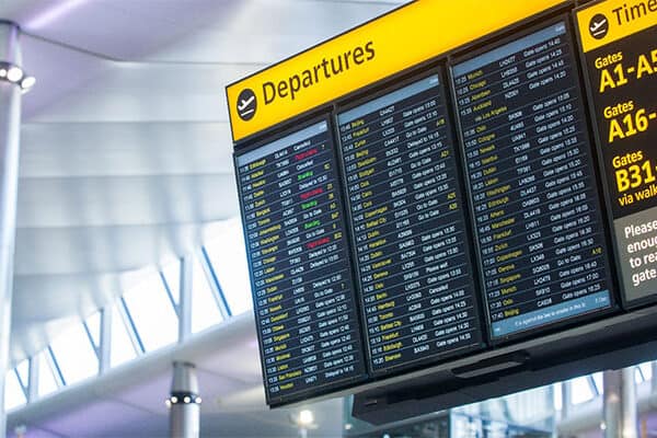 Display LED informativo per stazione ferroviaria