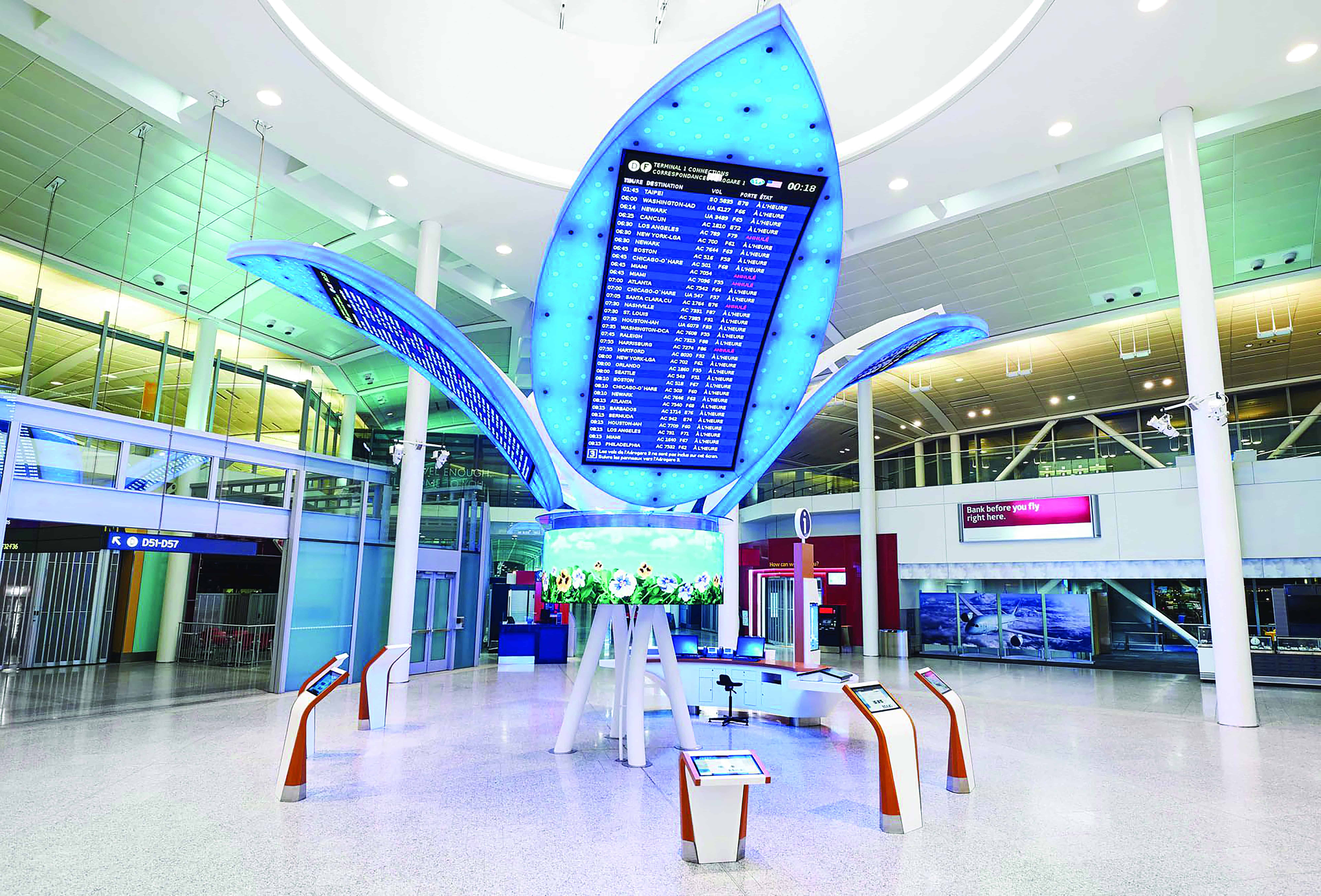 Display LED per centro commerciale con contenuti promozionali